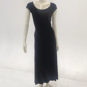 Long black cotton dress